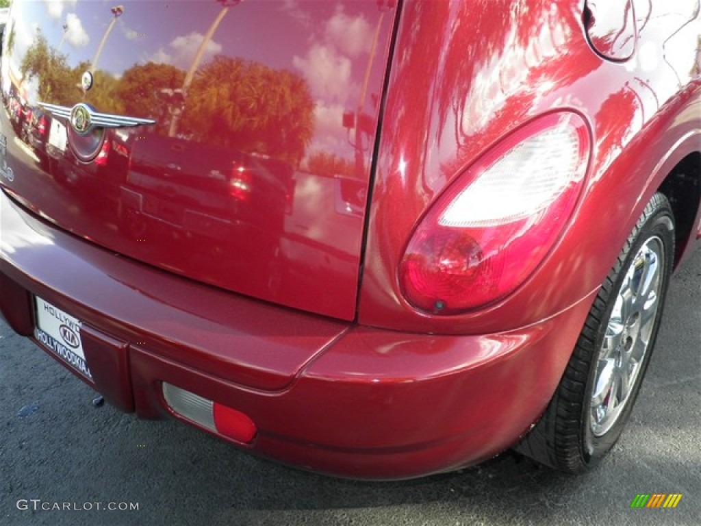 2006 PT Cruiser Touring Convertible - Inferno Red Crystal Pearl / Pastel Pebble Beige photo #14