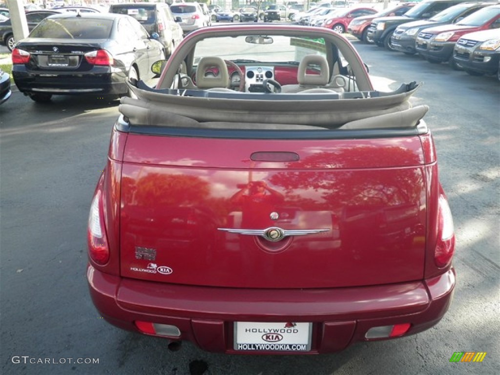 2006 PT Cruiser Touring Convertible - Inferno Red Crystal Pearl / Pastel Pebble Beige photo #26