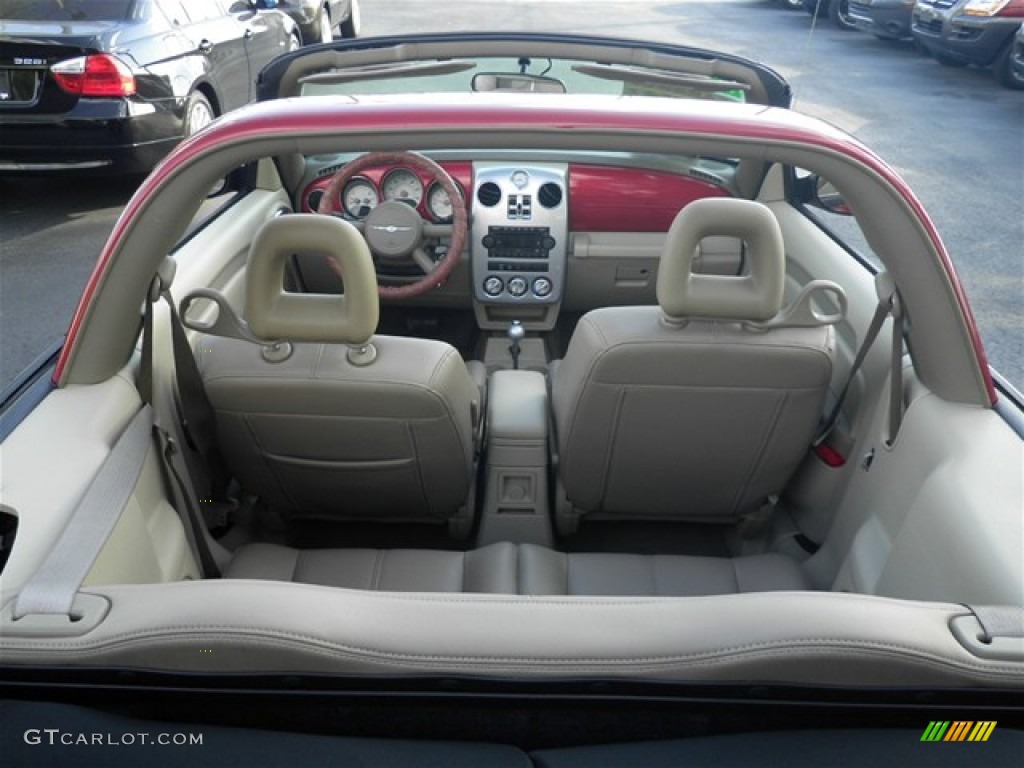 2006 PT Cruiser Touring Convertible - Inferno Red Crystal Pearl / Pastel Pebble Beige photo #27