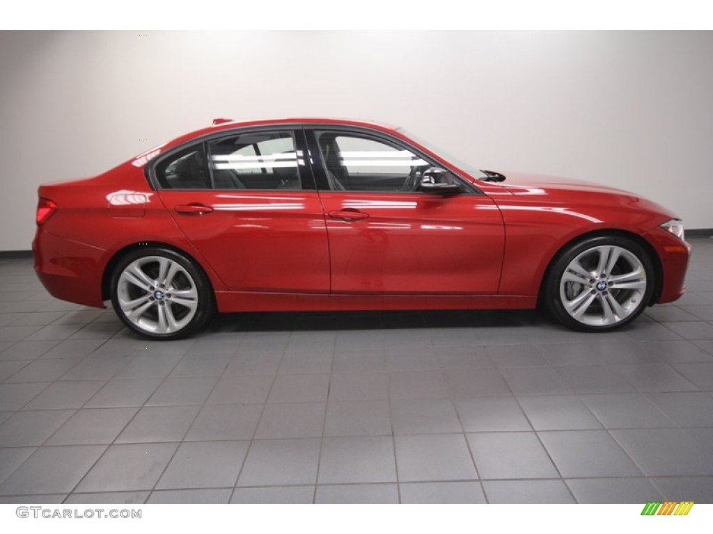 2012 3 Series 335i Sedan - Melbourne Red Metallic / Black photo #7