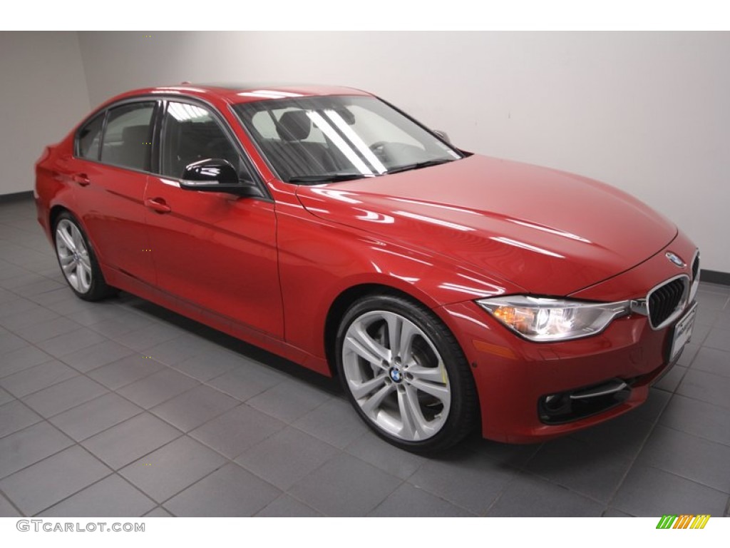 2012 3 Series 335i Sedan - Melbourne Red Metallic / Black photo #8