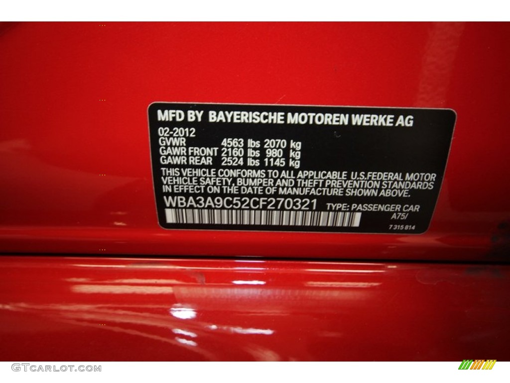 2012 3 Series 335i Sedan - Melbourne Red Metallic / Black photo #9