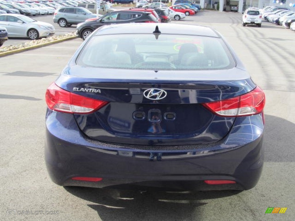 2013 Elantra GLS - Indigo Night / Gray photo #4