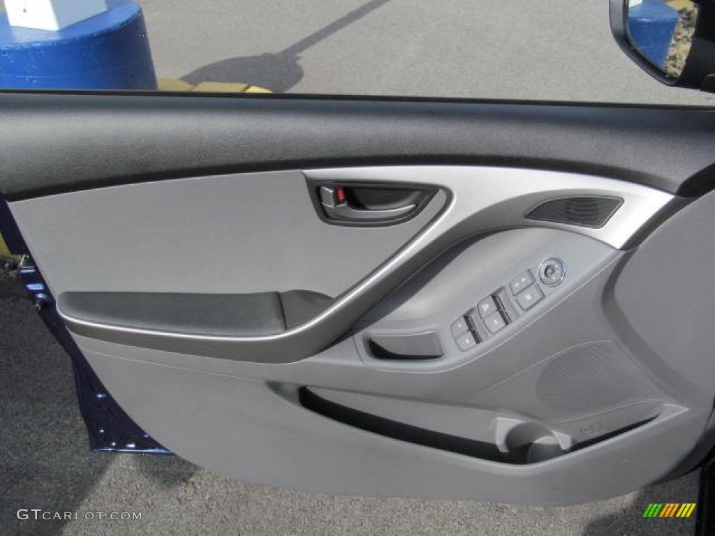 2013 Elantra GLS - Indigo Night / Gray photo #6