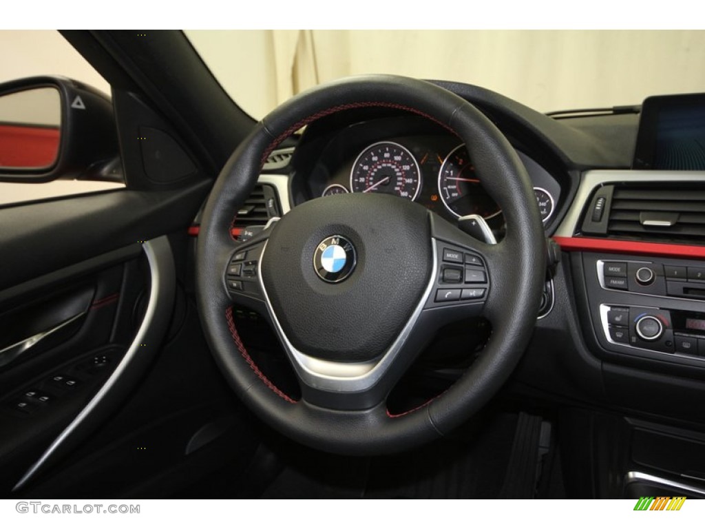 2012 3 Series 335i Sedan - Melbourne Red Metallic / Black photo #33