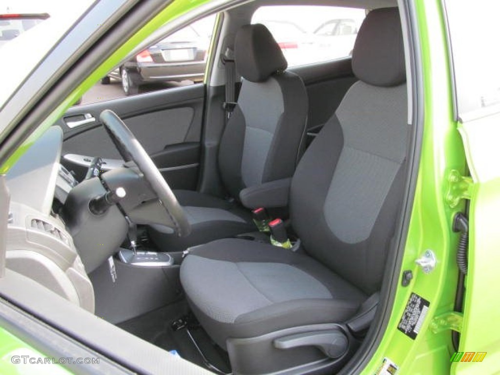 Black Interior 2013 Hyundai Accent GS 5 Door Photo #73442441