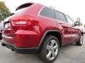 2013 Deep Cherry Red Crystal Pearl Jeep Grand Cherokee Overland 4x4  photo #3