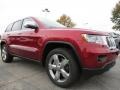 2013 Deep Cherry Red Crystal Pearl Jeep Grand Cherokee Overland 4x4  photo #4
