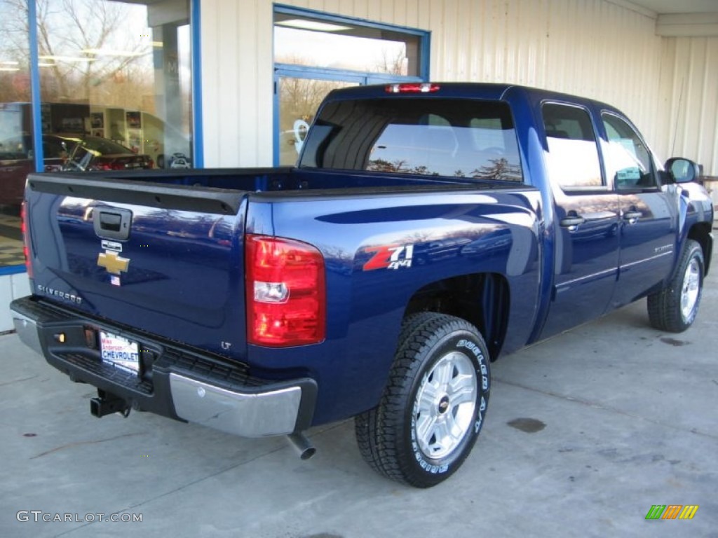 2013 Silverado 1500 LT Crew Cab 4x4 - Blue Topaz Metallic / Ebony photo #17