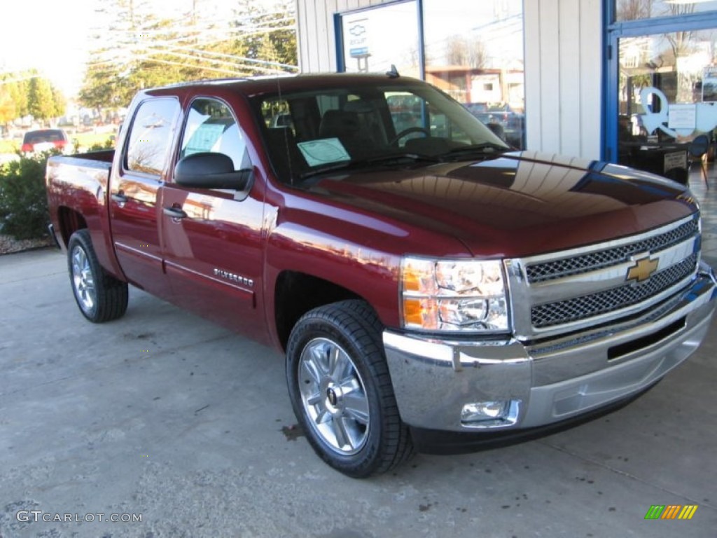 2013 Silverado 1500 LT Crew Cab - Deep Ruby Metallic / Ebony photo #1