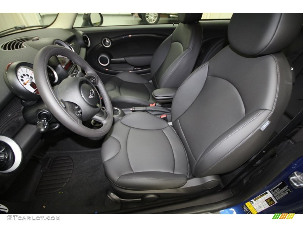 Carbon Black Interior 2013 Mini Cooper S Hardtop Photo #73443670