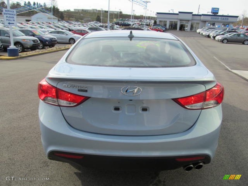 2013 Elantra Coupe SE - Blue Sky Metallic / Gray photo #5