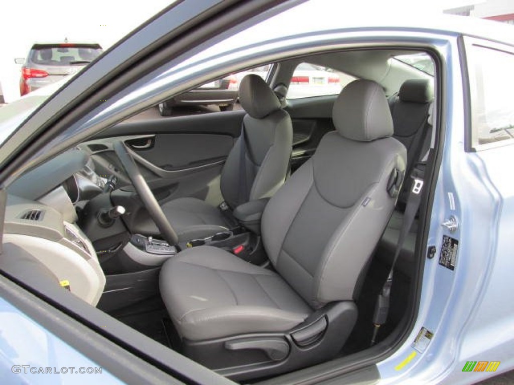Gray Interior 2013 Hyundai Elantra Coupe SE Photo #73443987
