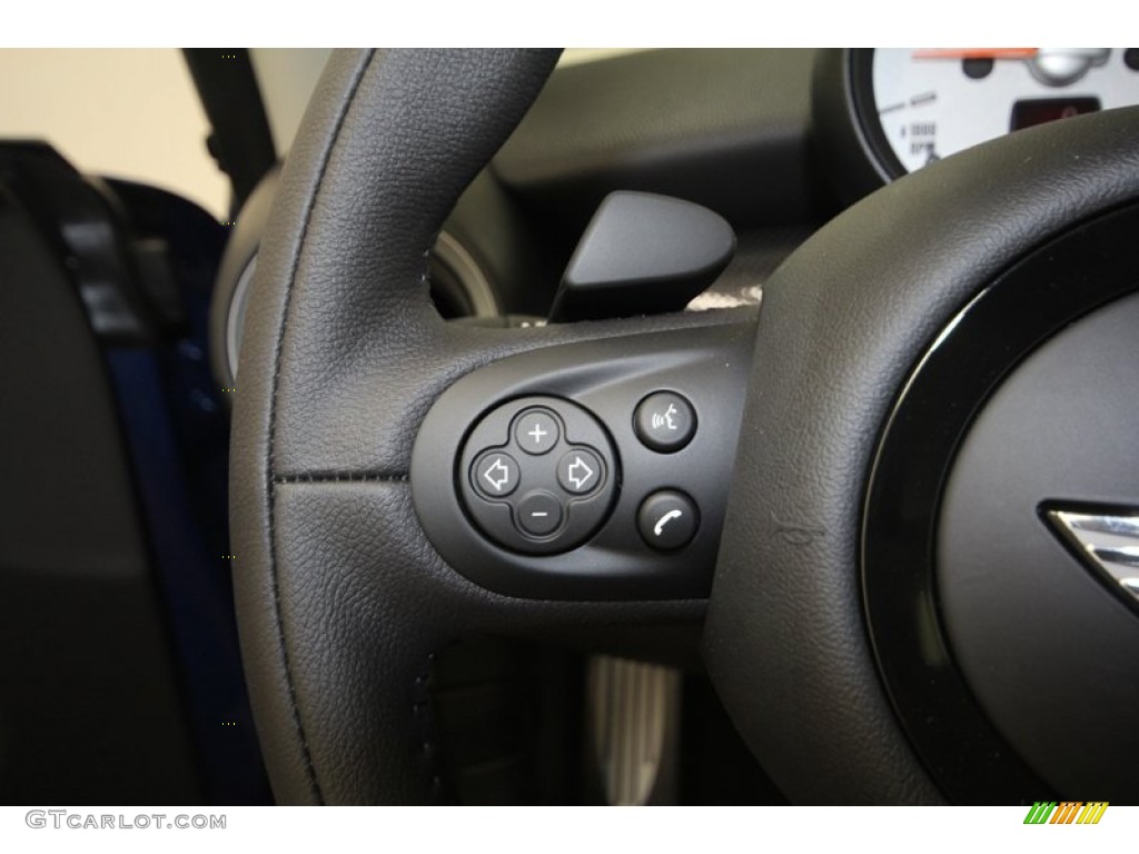 2013 Cooper S Hardtop - Lightning Blue Metallic / Carbon Black photo #22