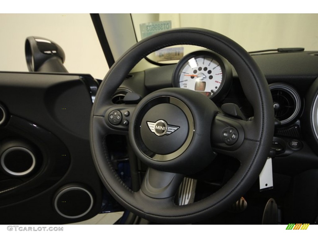 2013 Cooper S Hardtop - Lightning Blue Metallic / Carbon Black photo #23