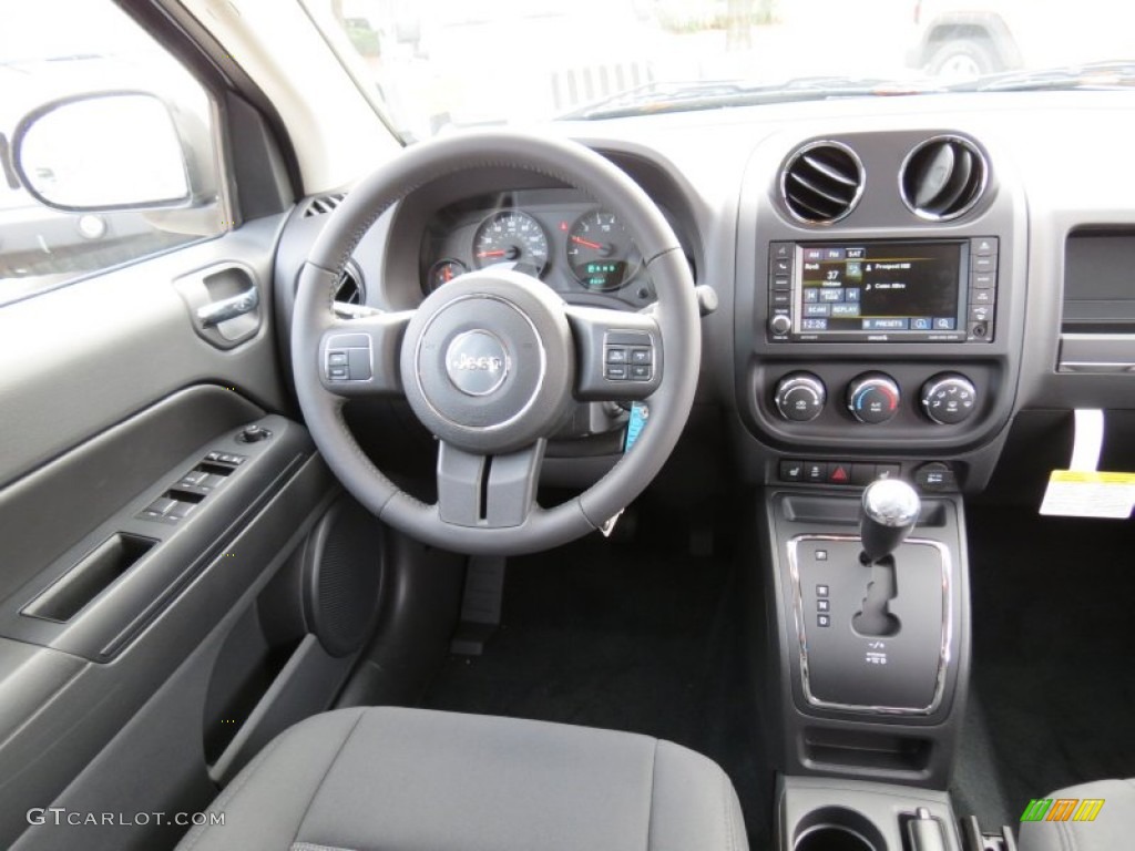 2013 Jeep Compass Latitude Dark Slate Gray Dashboard Photo #73444181
