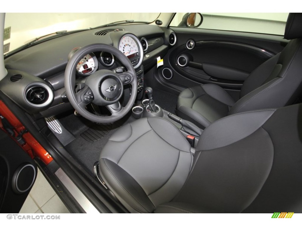 Carbon Black Interior 2013 Mini Cooper S Hardtop Photo #73444355