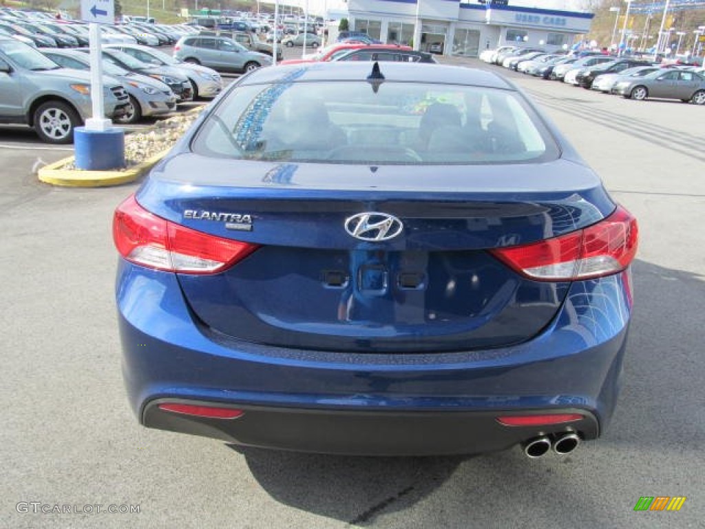 2013 Elantra Coupe GS - Atlantic Blue / Blue photo #4