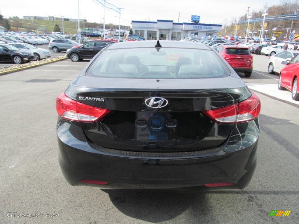 2013 Elantra GLS - Black / Gray photo #4