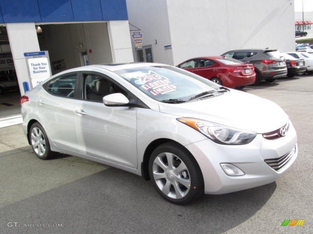 2013 Elantra Limited - Silver / Gray photo #4