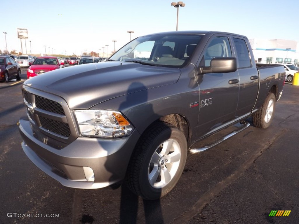 2013 1500 Express Quad Cab 4x4 - Mineral Gray Metallic / Black/Diesel Gray photo #1