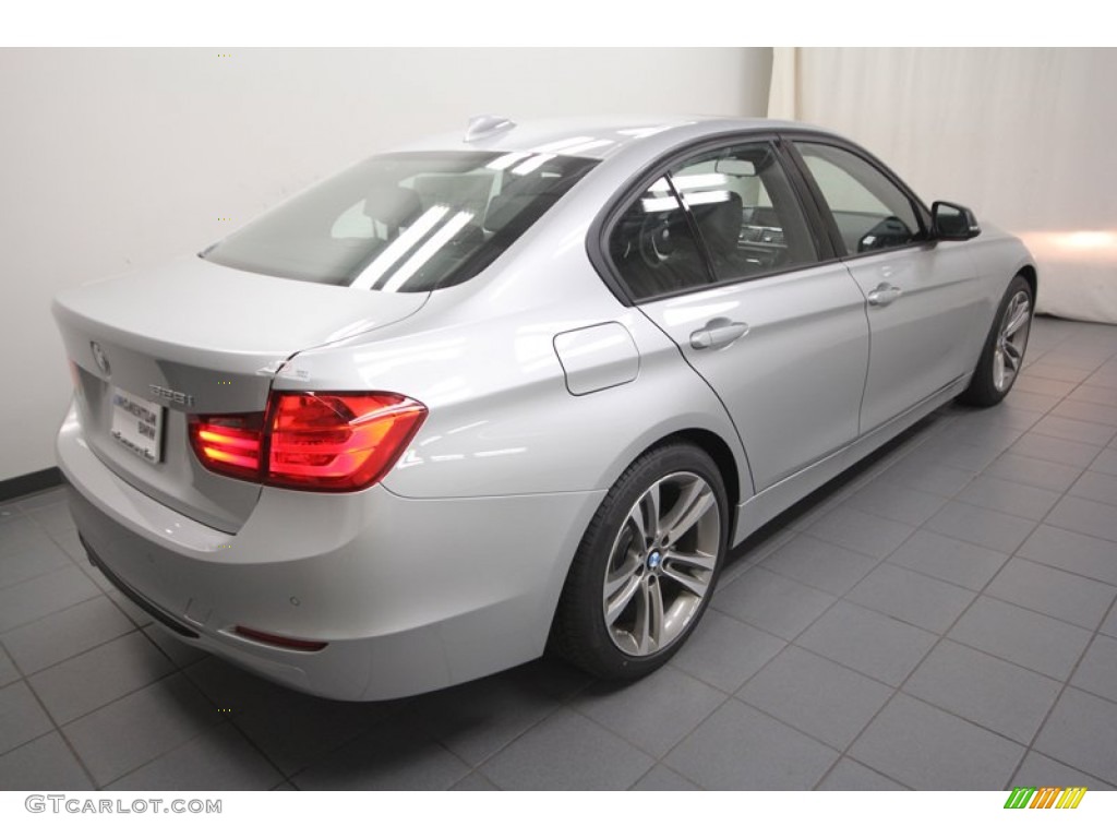 2013 3 Series 328i Sedan - Glacier Silver Metallic / Black photo #8