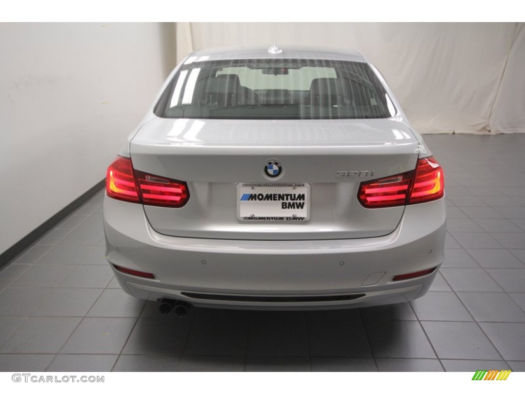 2013 3 Series 328i Sedan - Glacier Silver Metallic / Black photo #10