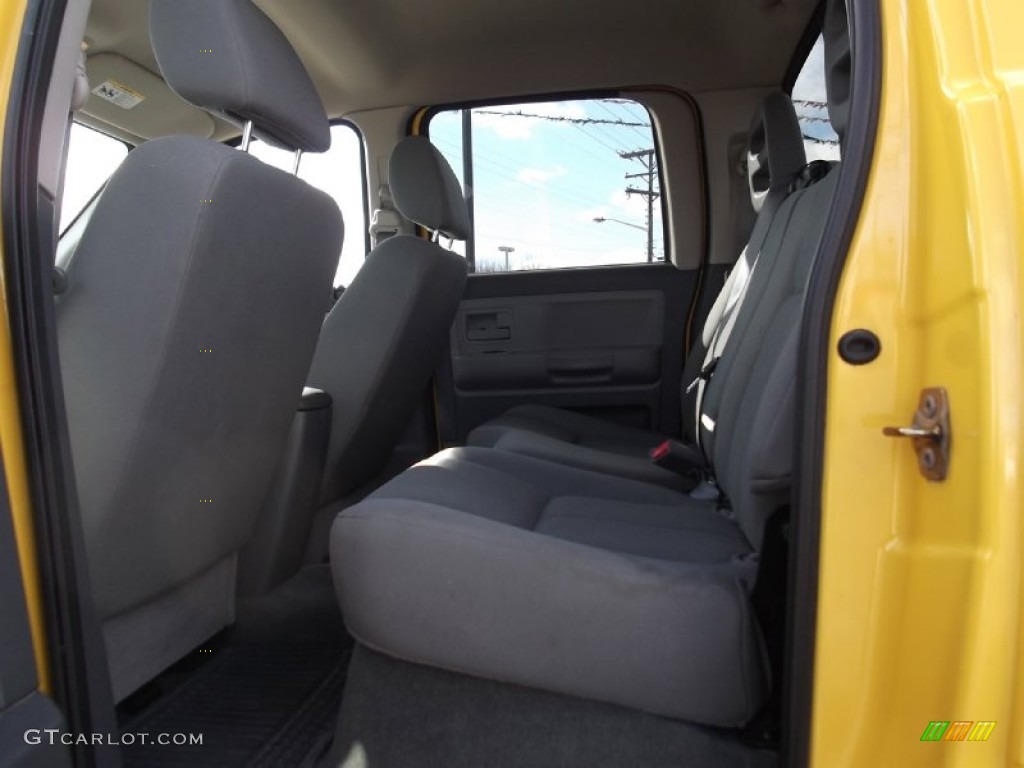 2006 Dakota Laramie TRX4 Quad Cab 4x4 - Solar Yellow / Medium Slate Gray photo #7