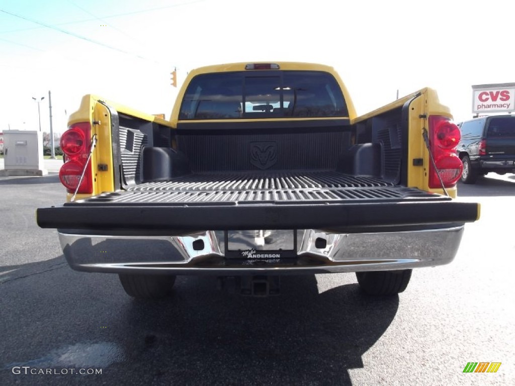 2006 Dakota Laramie TRX4 Quad Cab 4x4 - Solar Yellow / Medium Slate Gray photo #8