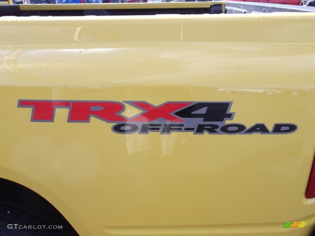 2006 Dakota Laramie TRX4 Quad Cab 4x4 - Solar Yellow / Medium Slate Gray photo #9