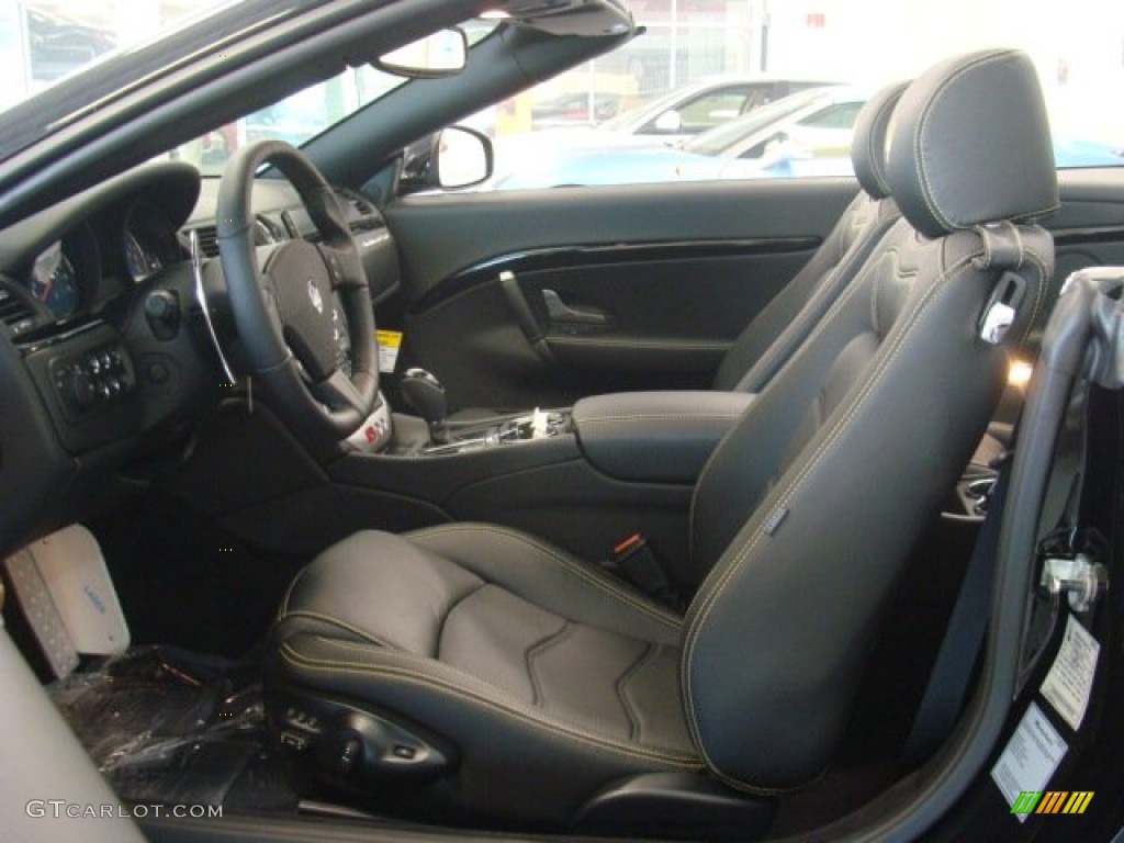 Nero Interior 2013 Maserati GranTurismo Convertible GranCabrio Sport Photo #73448171