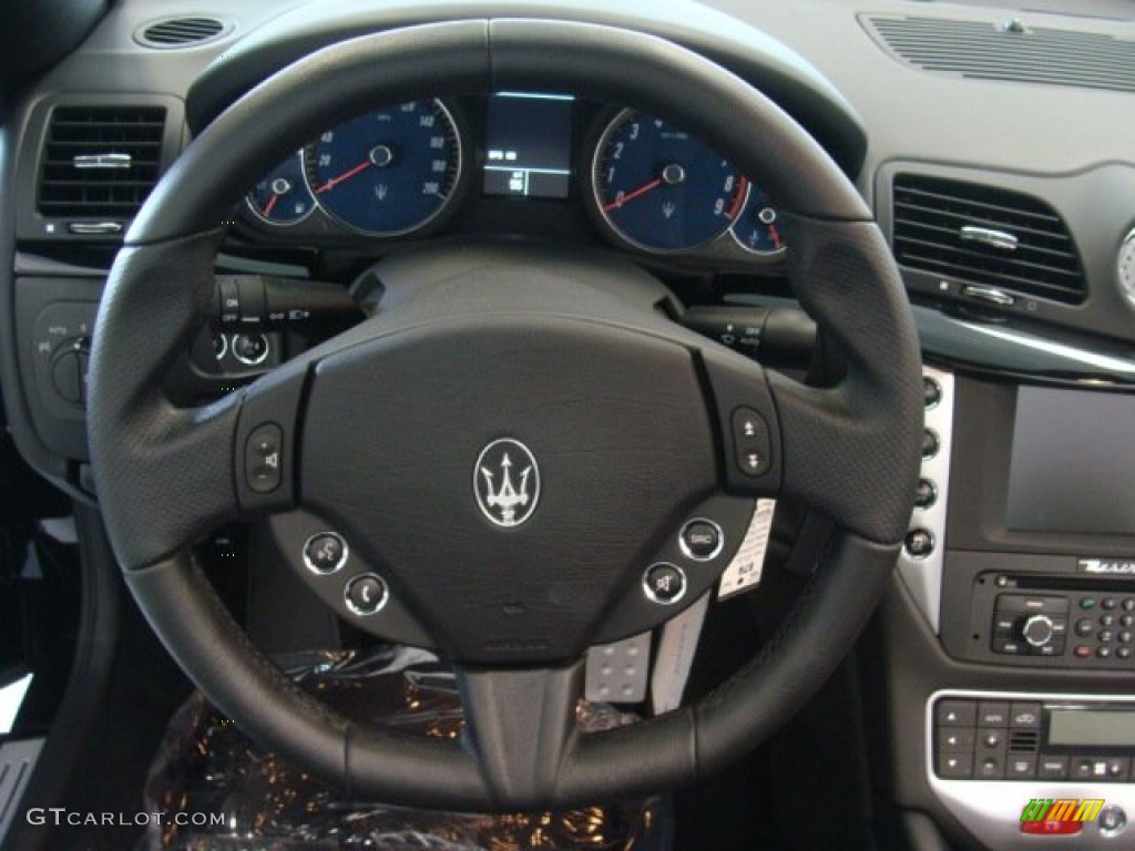 2013 Maserati GranTurismo Convertible GranCabrio Sport Nero Steering Wheel Photo #73448299
