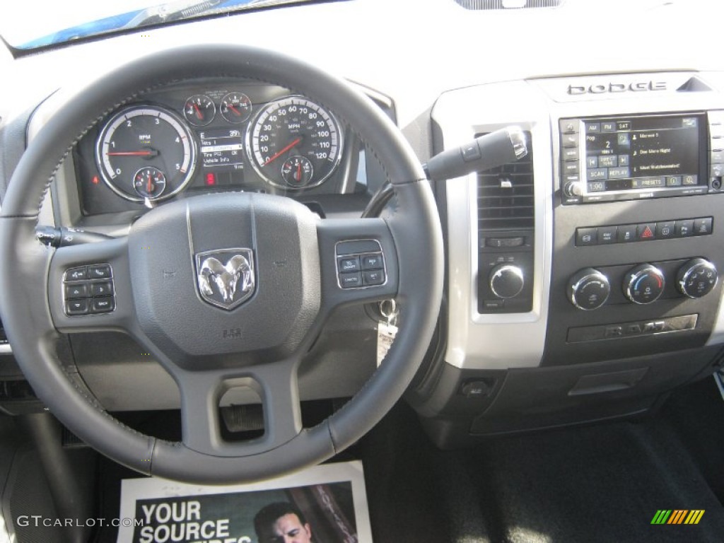 2012 Dodge Ram 2500 HD Big Horn Crew Cab 4x4 Dark Slate/Medium Graystone Dashboard Photo #73448404