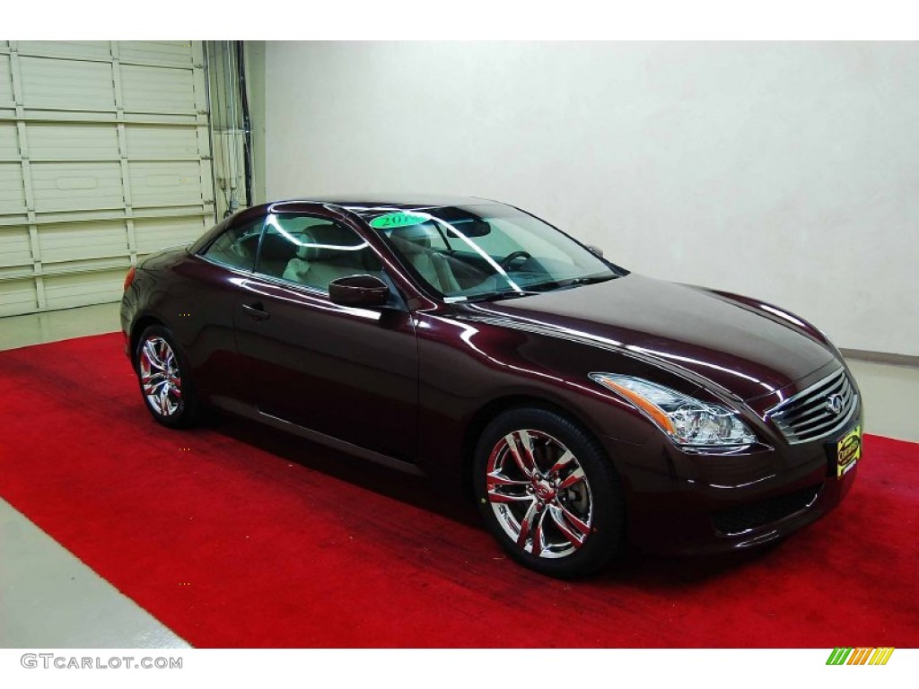 2010 G 37 Convertible - Midnight Red Garnet / Wheat photo #1