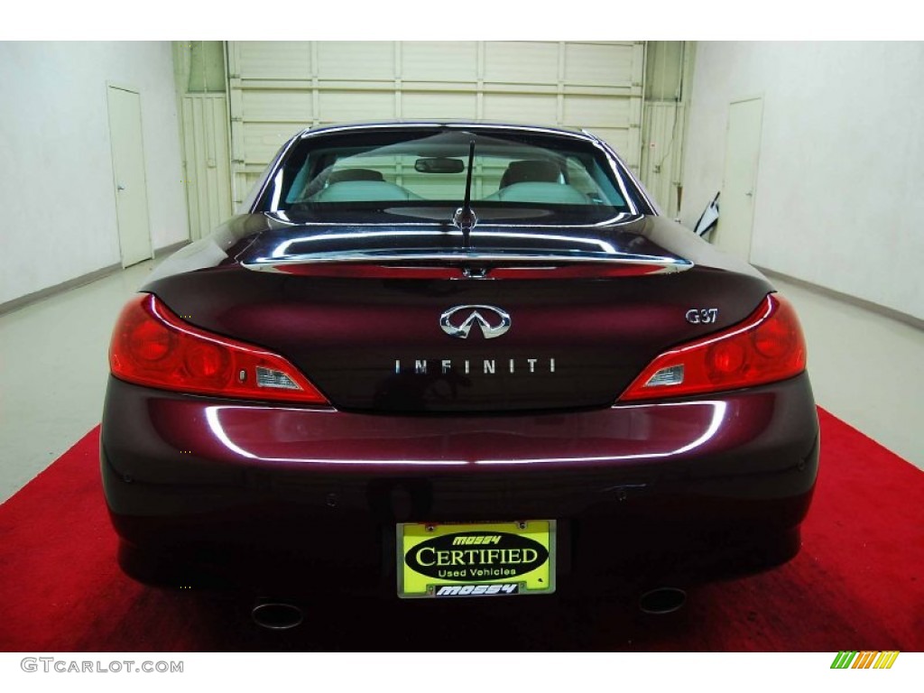 2010 G 37 Convertible - Midnight Red Garnet / Wheat photo #5