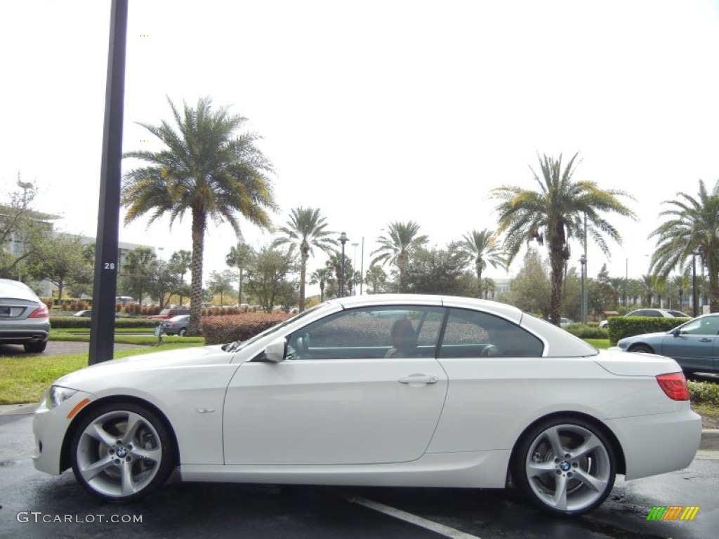 2012 3 Series 335i Convertible - Alpine White / Coral Red/Black photo #4