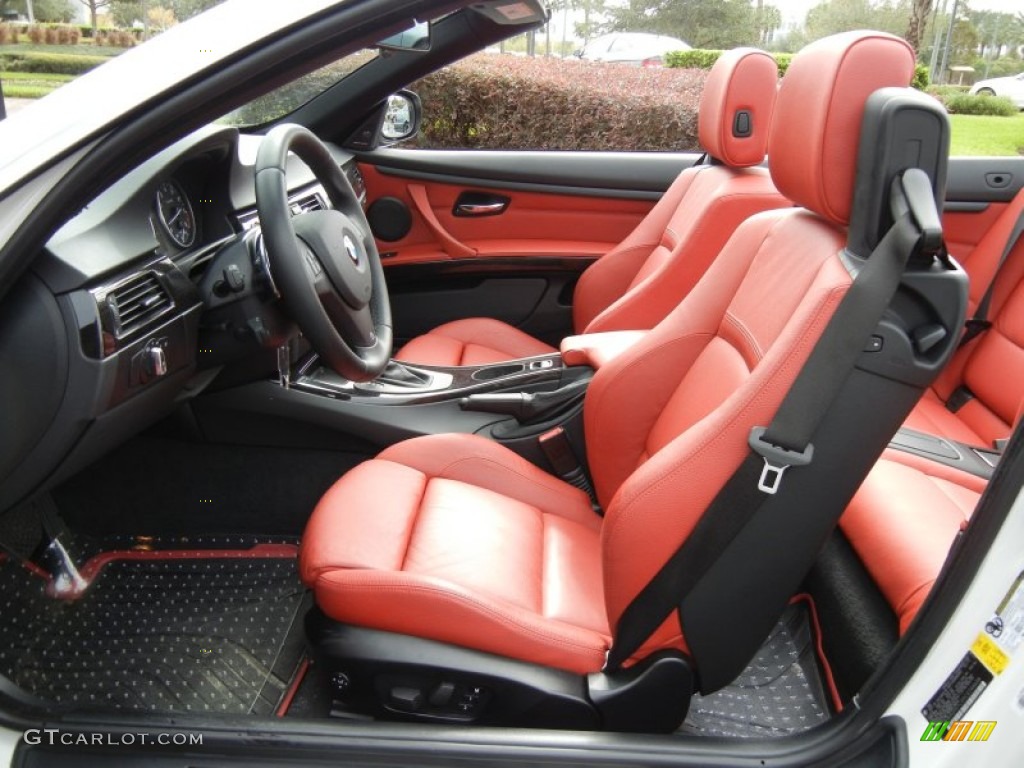 Coral Red/Black Interior 2012 BMW 3 Series 335i Convertible Photo #73449734