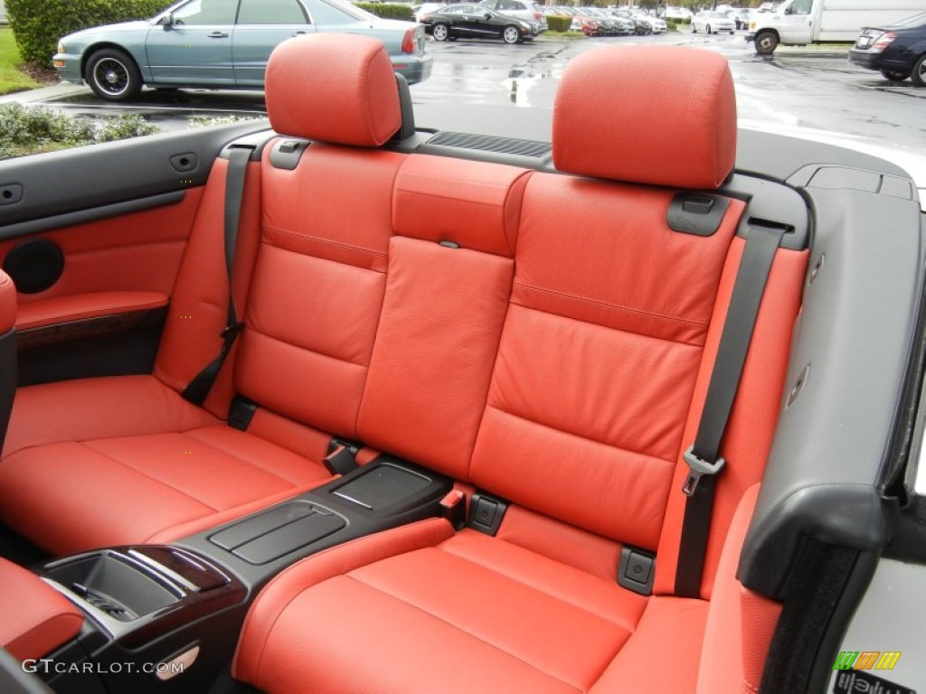 Coral Red/Black Interior 2012 BMW 3 Series 335i Convertible Photo #73449821