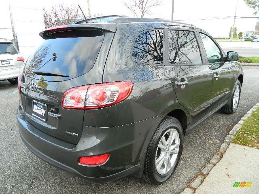 2012 Santa Fe Limited V6 AWD - Black Forest Green / Beige photo #6