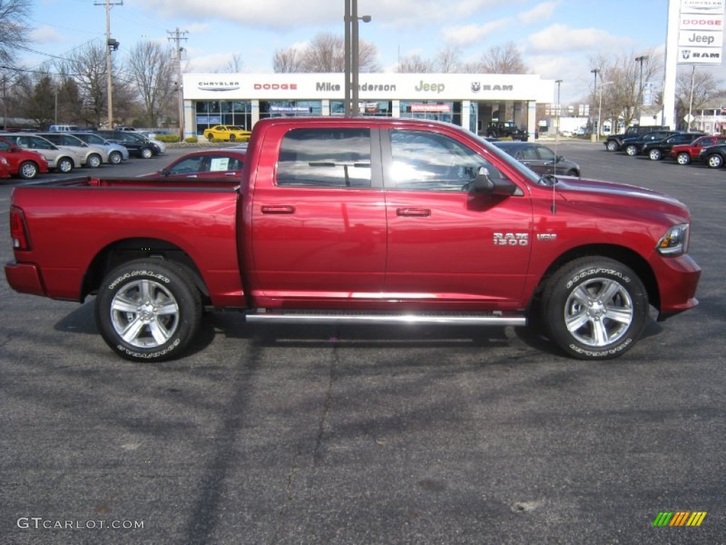 Deep Cherry Red Pearl 2013 Ram 1500 Sport Crew Cab 4x4 Exterior Photo #73449857