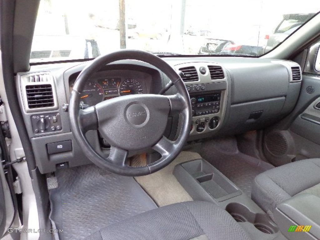 Pewter Interior 2004 GMC Canyon SL Extended Cab 4x4 Photo #73450835