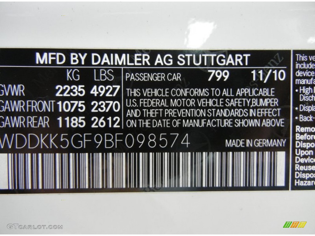 2011 E 350 Cabriolet - Arctic White / Black photo #33