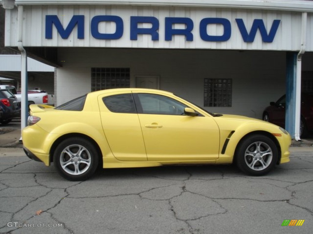 2004 RX-8 Sport - Lightning Yellow / Black photo #1