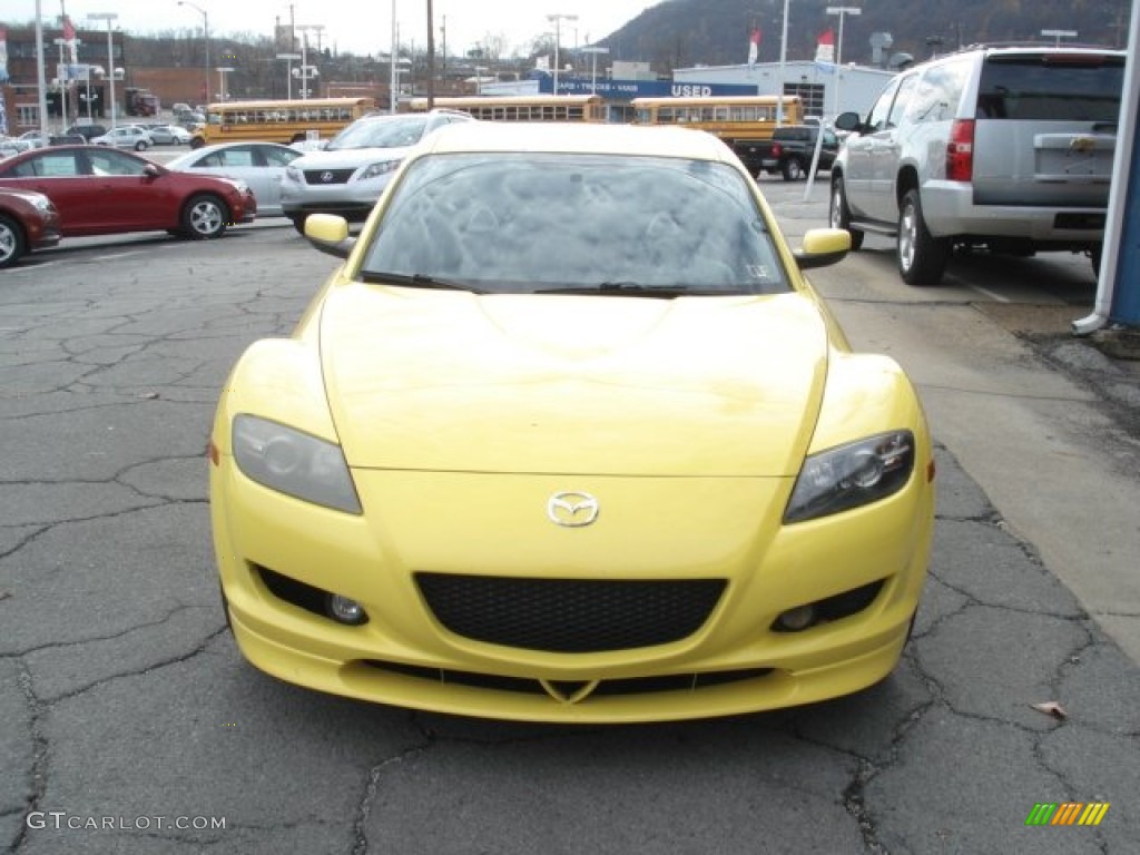 2004 RX-8 Sport - Lightning Yellow / Black photo #3