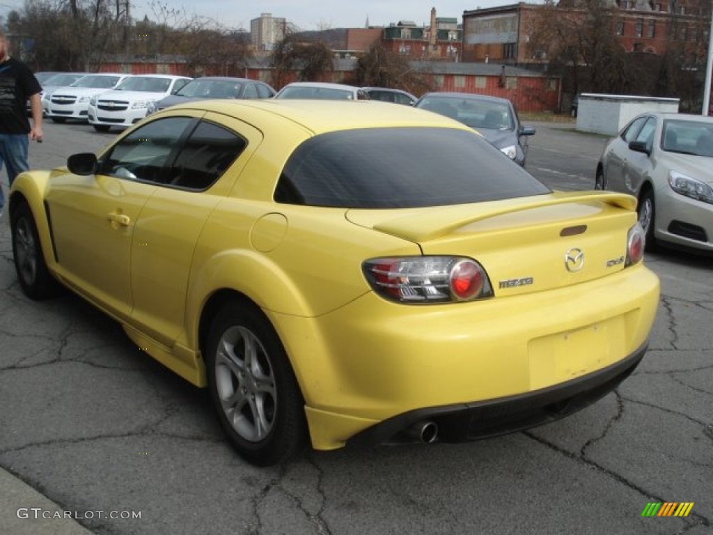 2004 RX-8 Sport - Lightning Yellow / Black photo #6