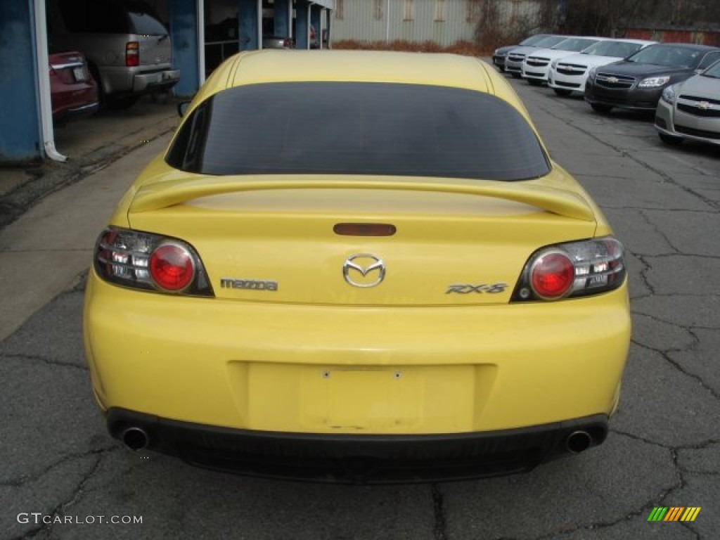 2004 RX-8 Sport - Lightning Yellow / Black photo #7