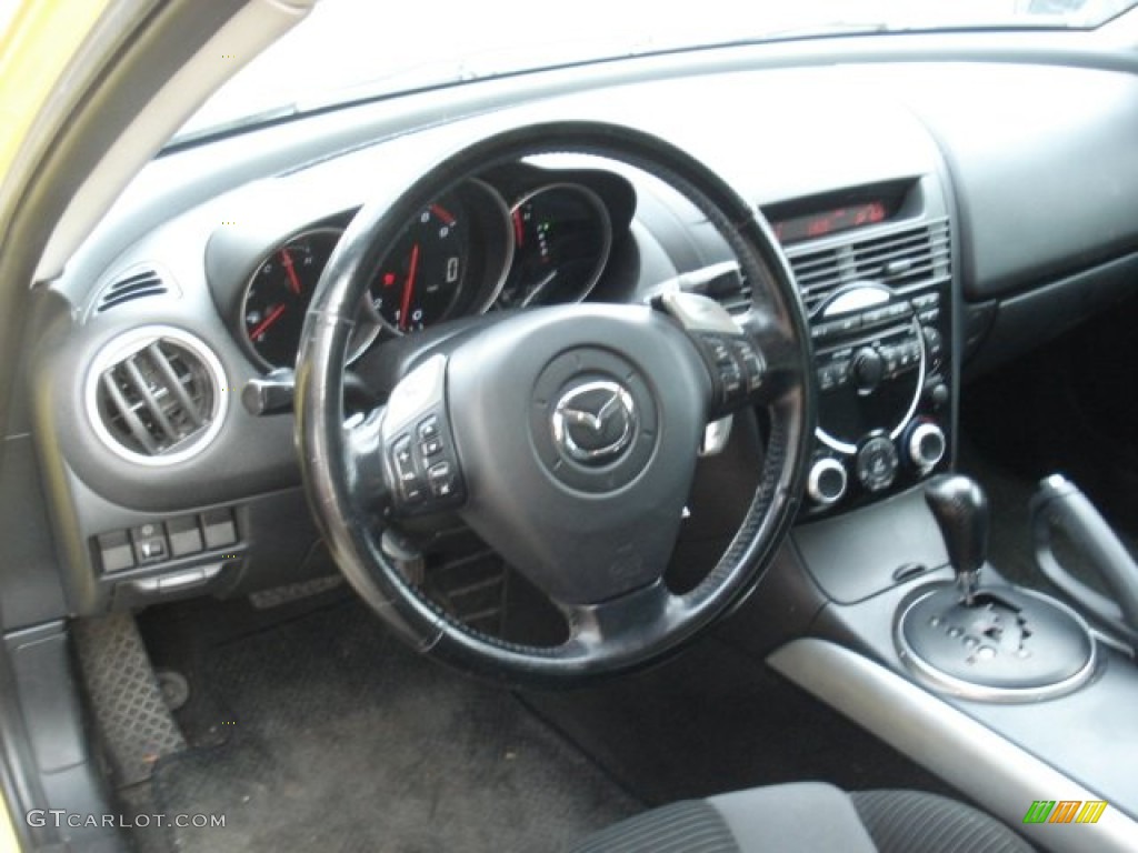 2004 Mazda RX-8 Sport Black Dashboard Photo #73451942