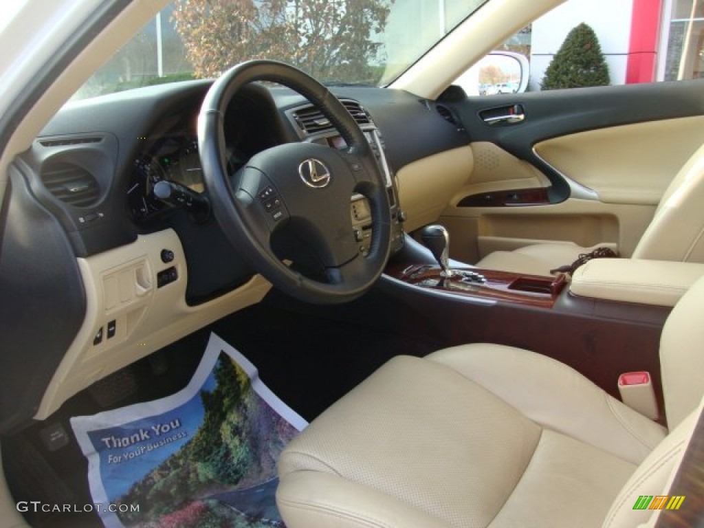 2008 IS 250 AWD - Starfire White Pearl / Cashmere Beige photo #8