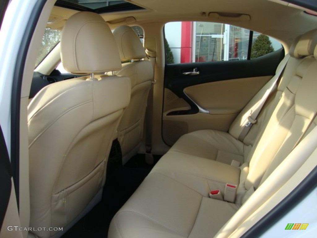 2008 IS 250 AWD - Starfire White Pearl / Cashmere Beige photo #17