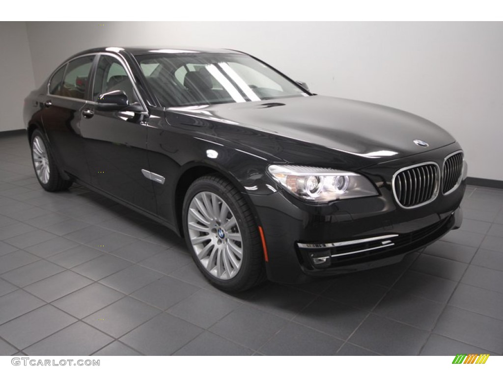 2013 7 Series 740i Sedan - Black Sapphire Metallic / Black photo #1